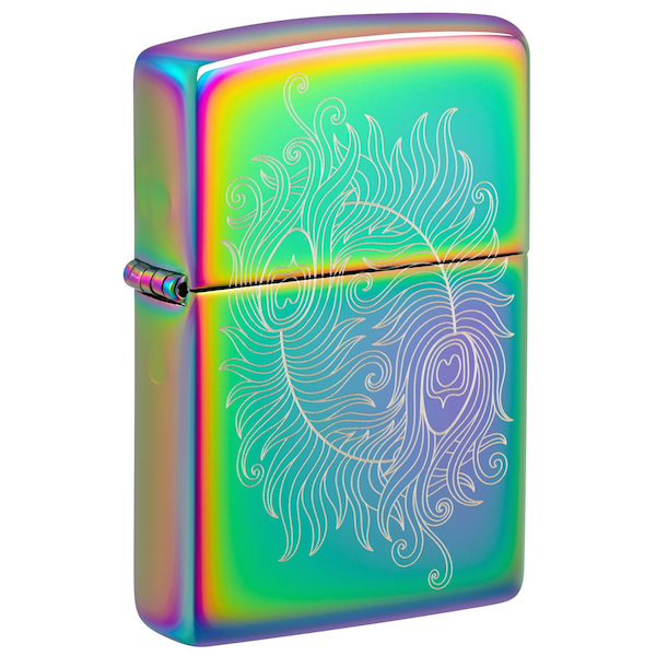 Zippo Laser Engraved Spiritual Design Multi Color Pocket Lighter 48390 - main